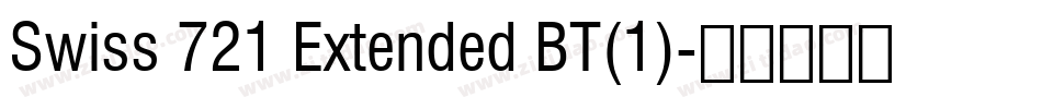 Swiss 721 Extended BT(1)字体转换